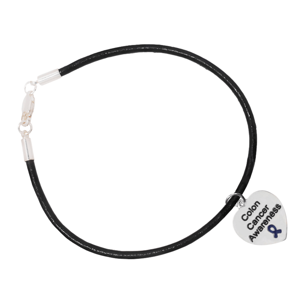 Colon Cancer Awareness — Heart Bracelet