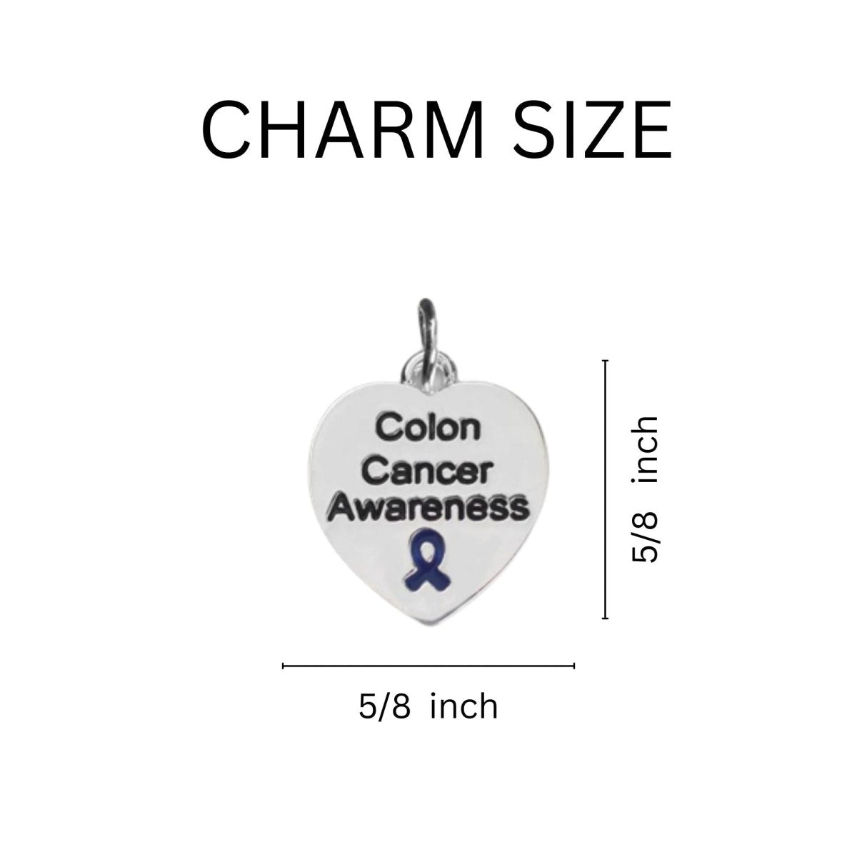Colon Cancer Awareness — Heart Bracelet